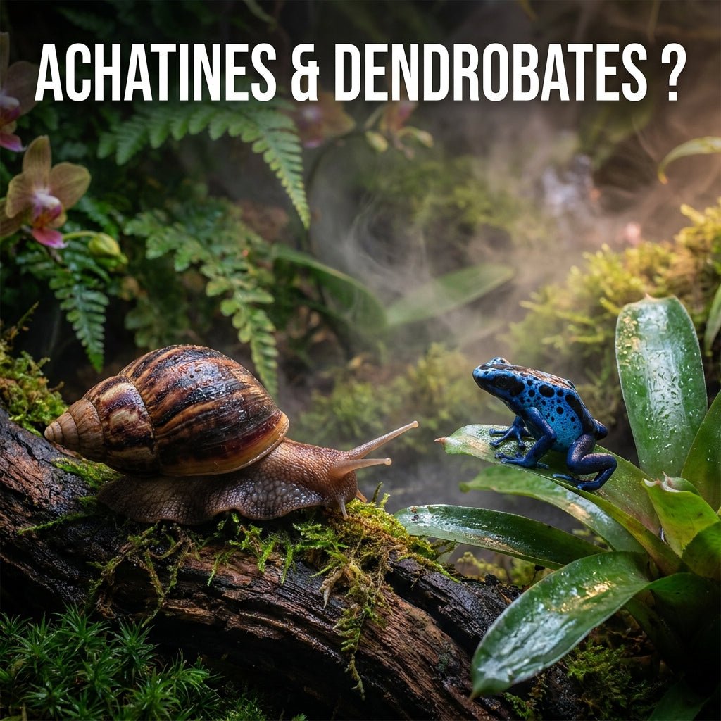 Achatines (escargots géants) en terrarium tropical : possible avec des dendrobates ? - TerraLife