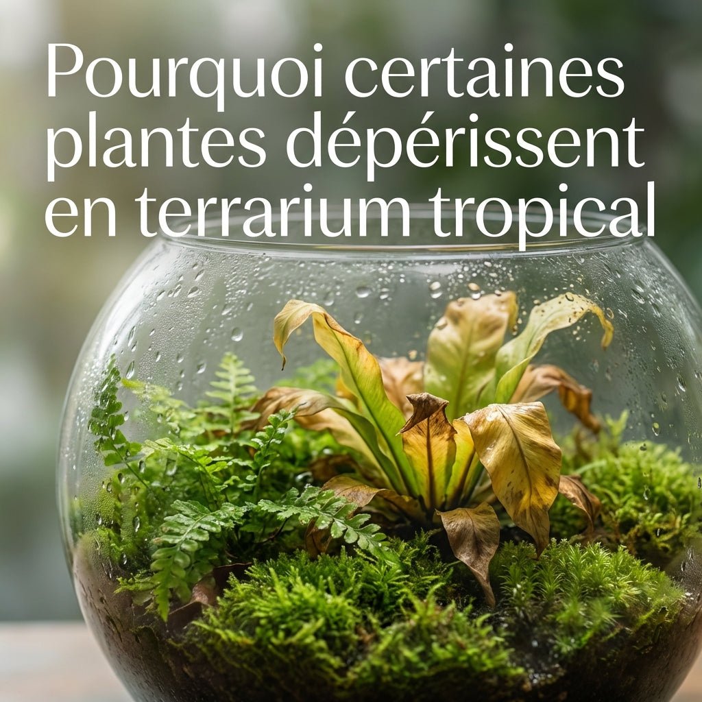 Pourquoi certaines plantes dépérissent en terrarium tropical - TerraLife