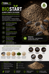 BioStart — Aliment Complet Isopodes & Collemboles | TerraLife - TerraLife