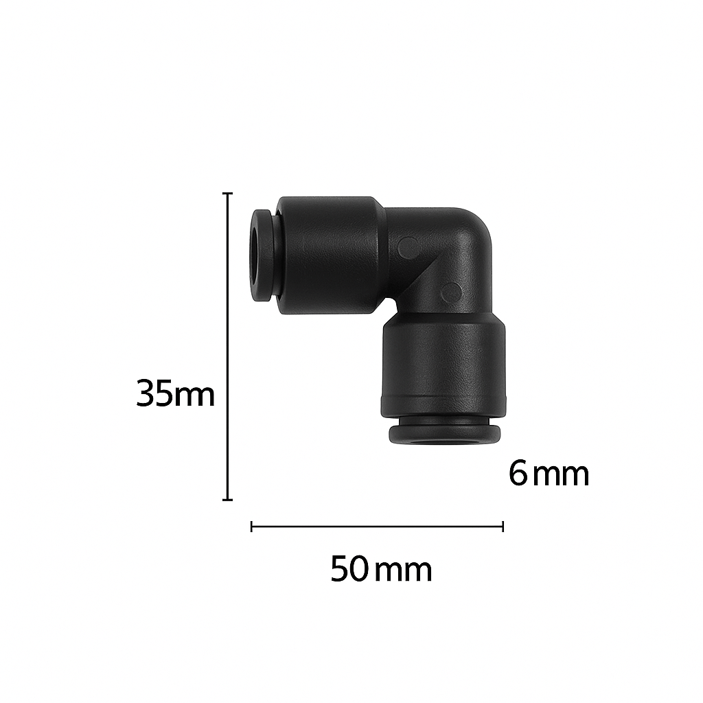Raccord Coudé 90° Push - in – 6 mm - TerraLife
